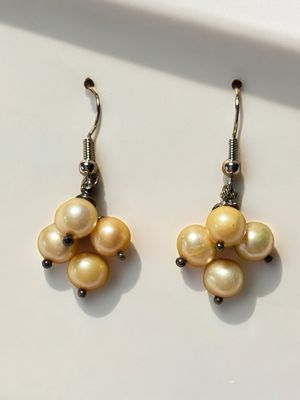 Pearl Cluster Earrings