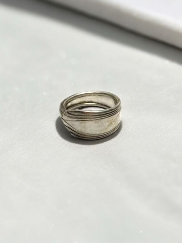 Simple Lined Spoon Ring