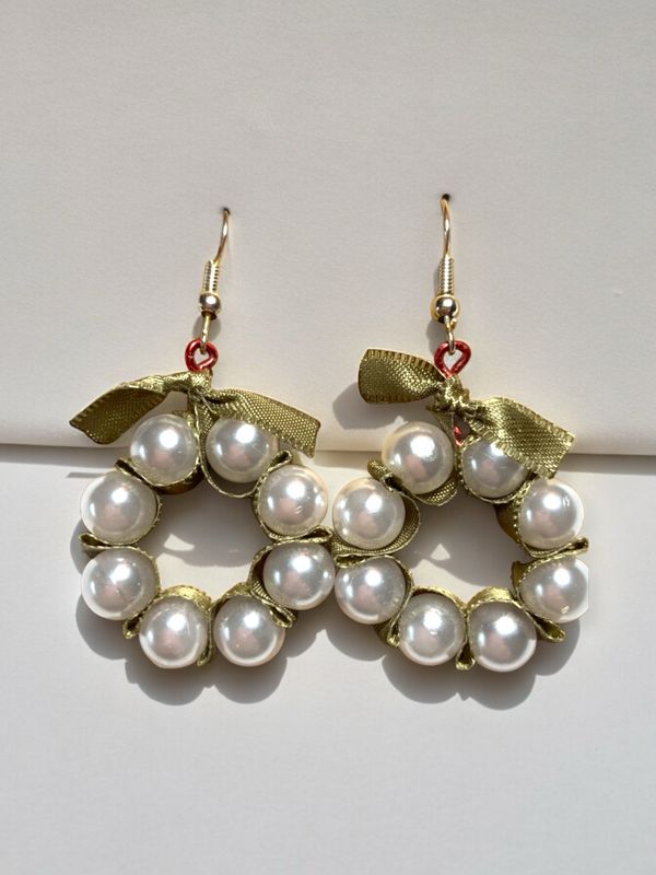 Wreath Beaded Earrings