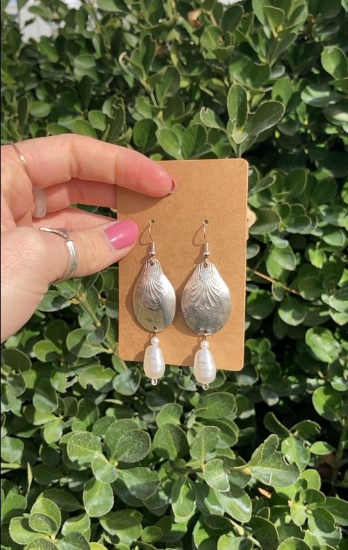 Teaspoon Pearl Earrings