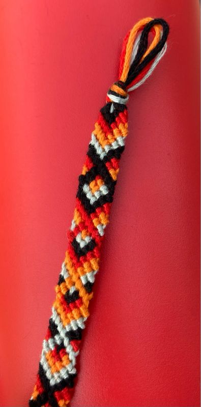Tribal Pattern Thread Bracelet