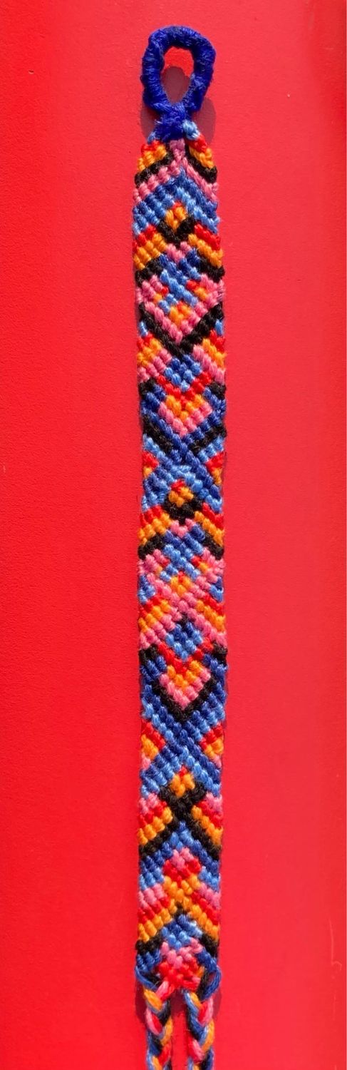 “X” Double Wide Thread Bracelet