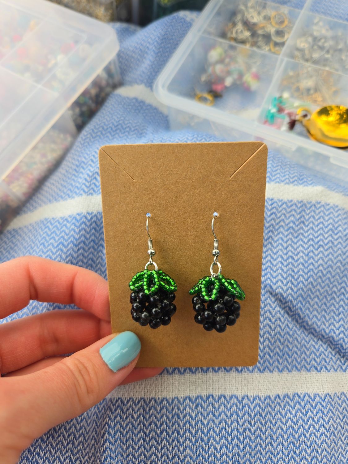 Summer Blackberry Earrings