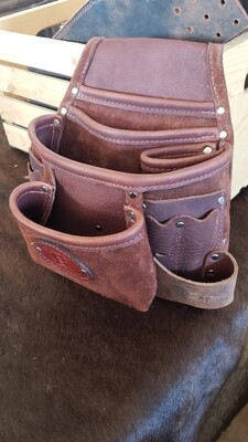handmade leather tool pouch