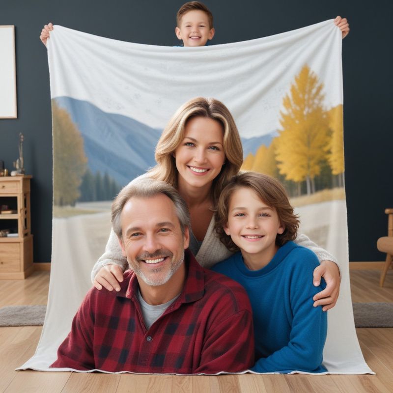 Custom Sherpa Plush Blanket