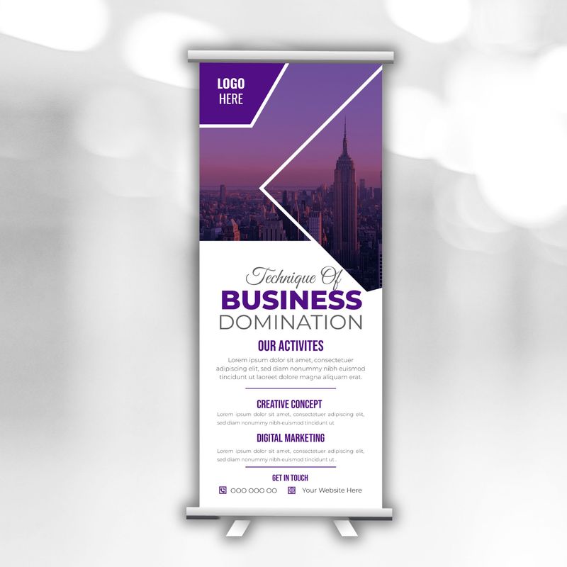 Single-Sided Retractable Banner Stands