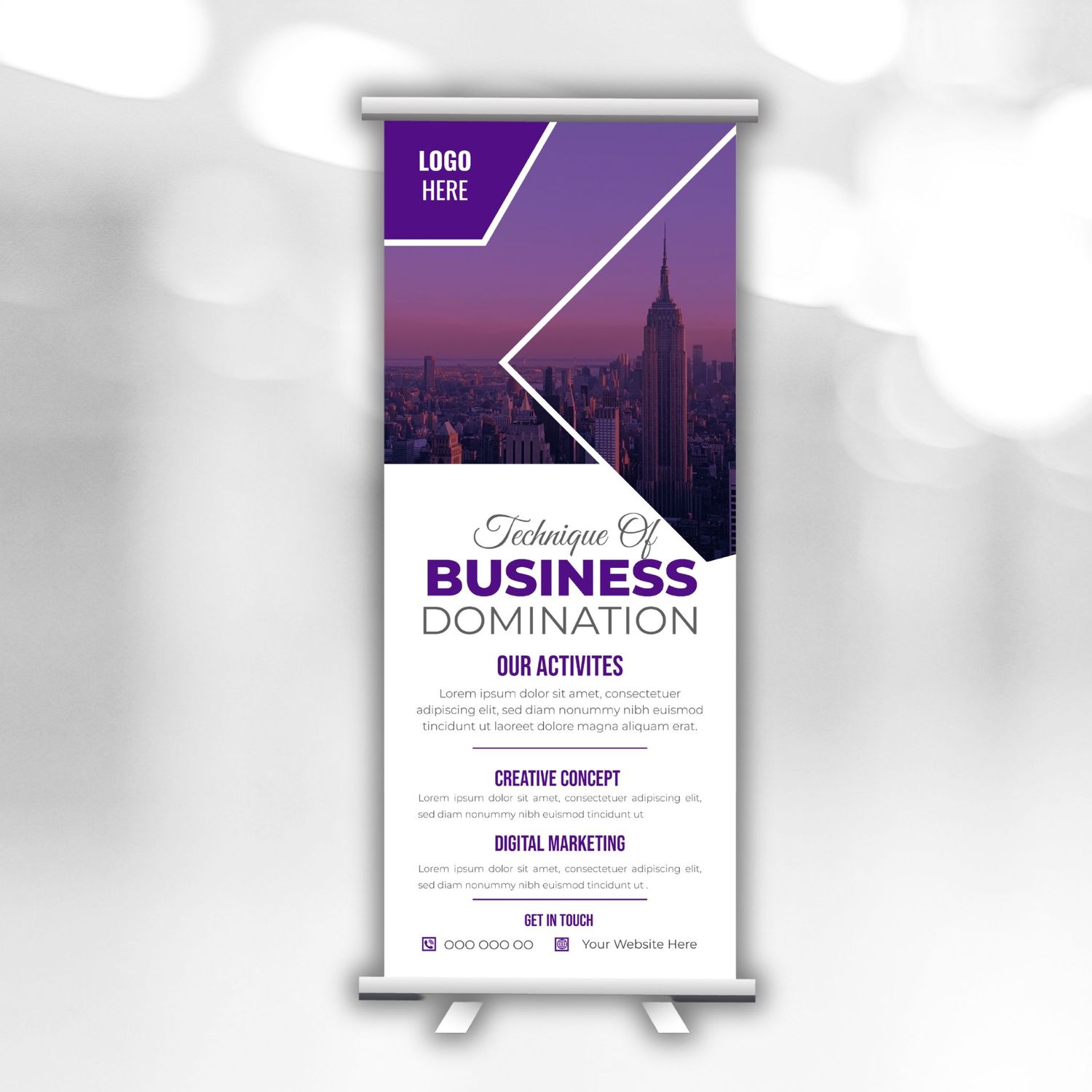 Single-Sided Retractable Banner Stands
