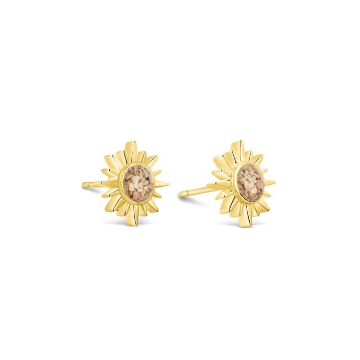 Dune Delicate Sunburst Stud Earrings