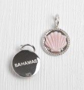 Queen Conch/SS Clam in Circle &quot;Bahamas&quot; Necklace