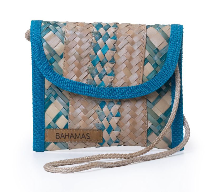 Small Kids Pouch Long Strap - Aqua
