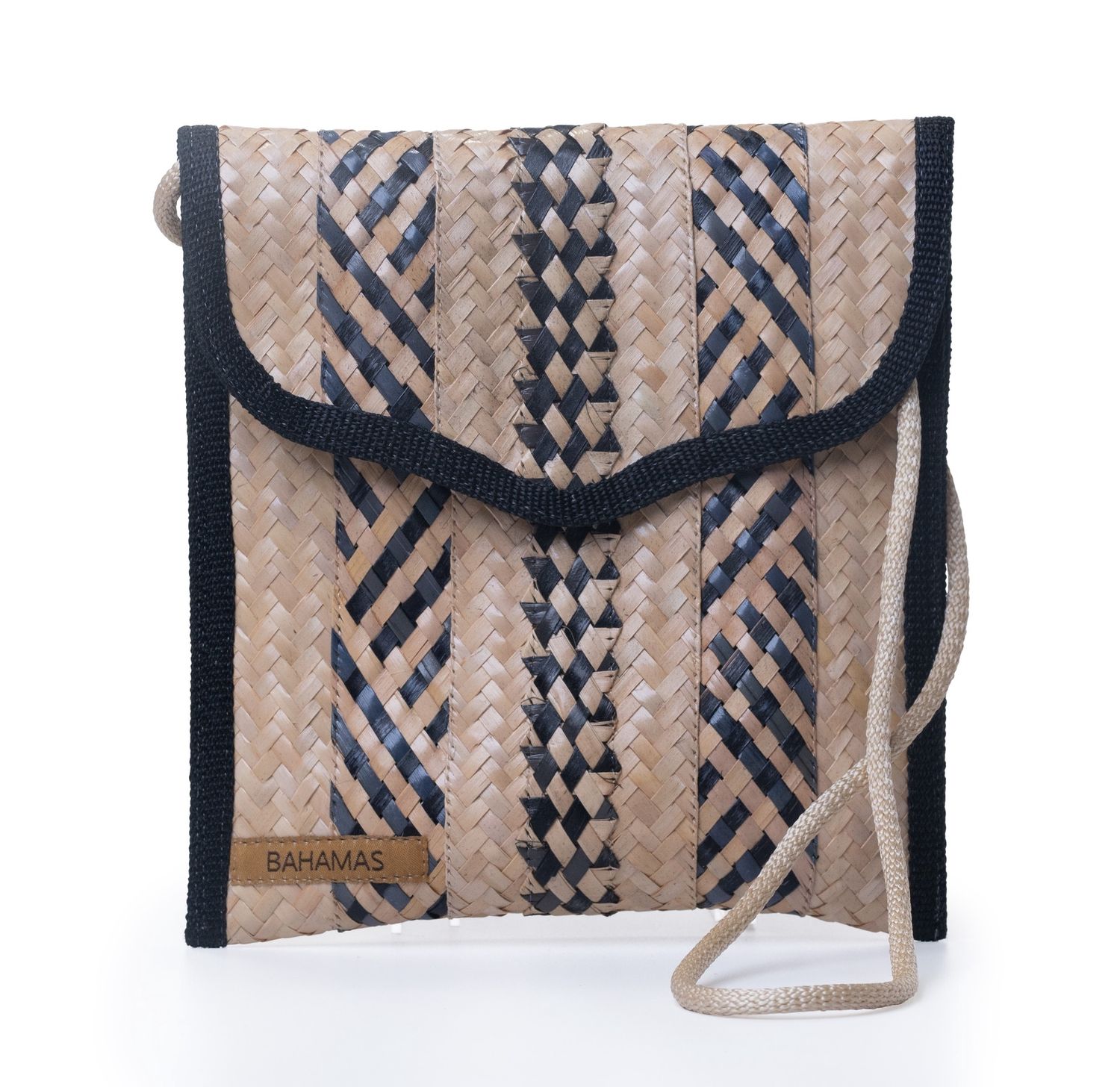 Large Straw Pouch - Black