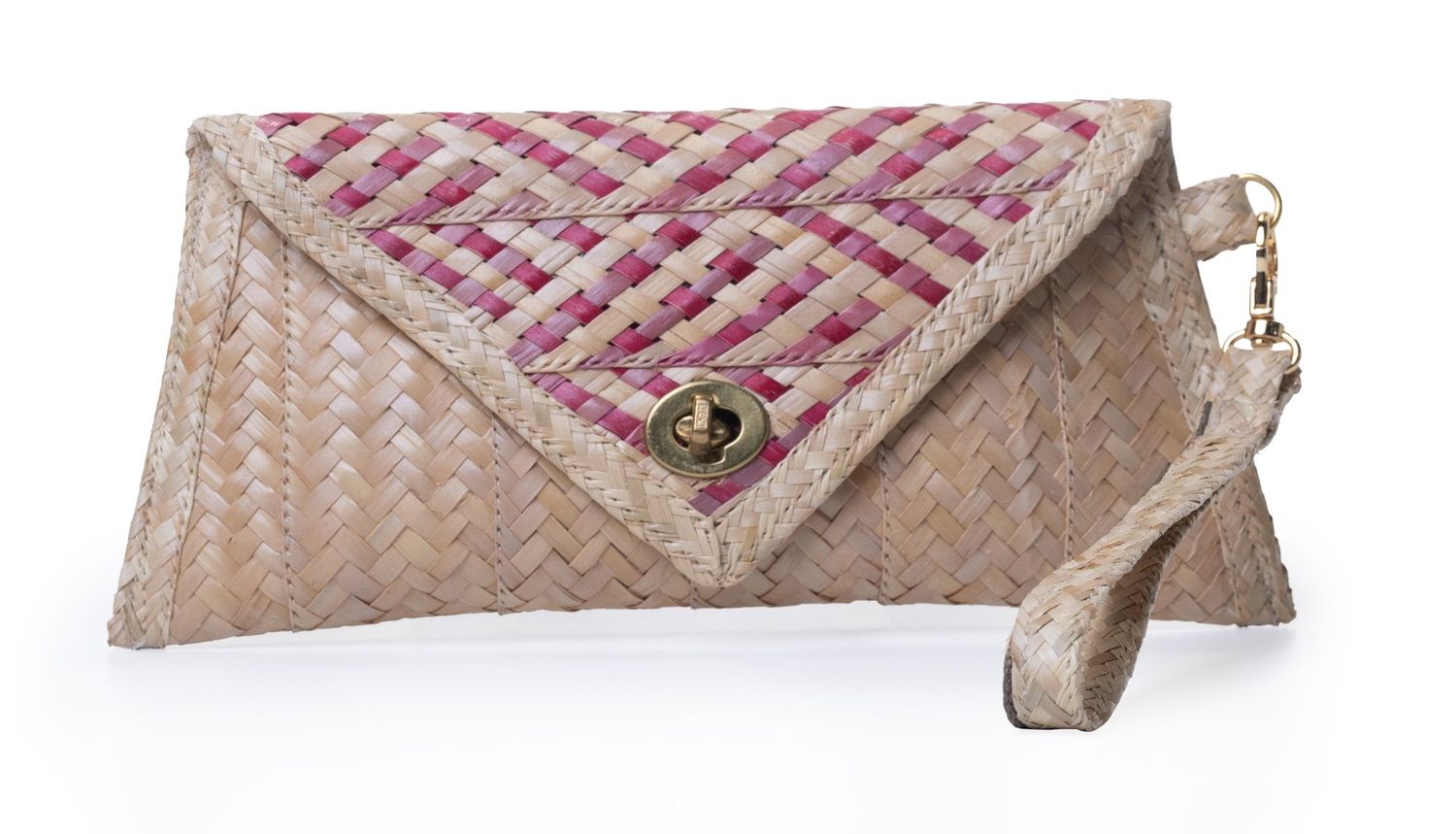 Straw Wristlet - Pink