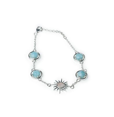 Dune Sun Splash Chain Bracelet with Conch Shell