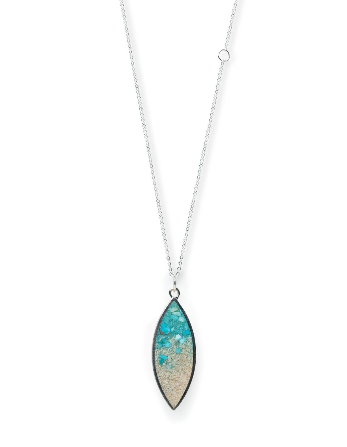 Dune Luxe Marquise Necklace - Turquoise Gradient