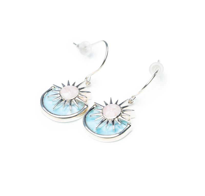 Dune Sun Splash Earrings with Conch Shell