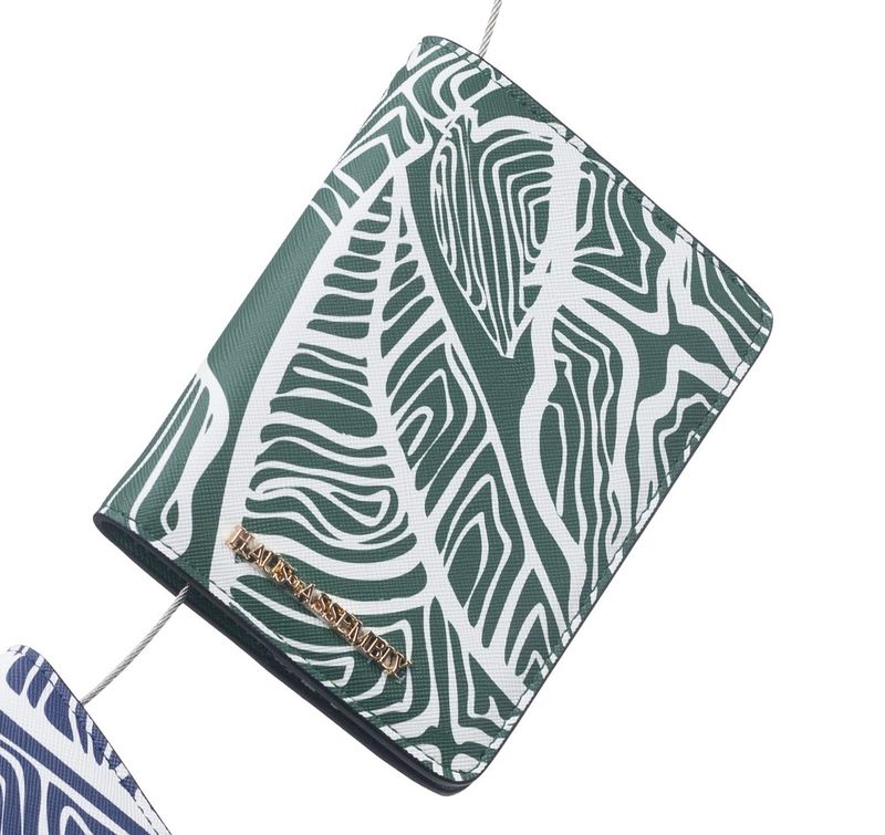 Passport Cover - Emerald Green Banana Leaves