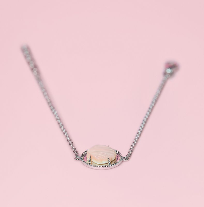 Queen Conch/SS Clam in Circle &quot;Bahamas&quot; Bracelet