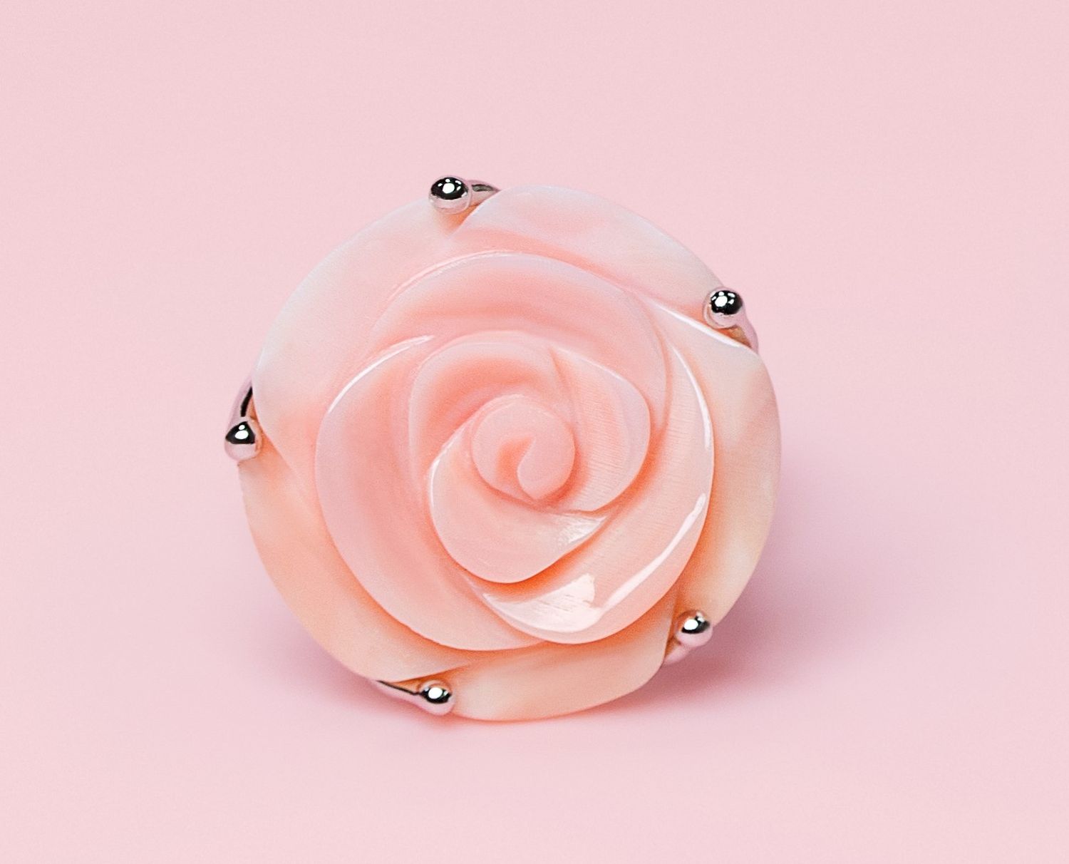 Queen Conch/SS Rose Ring