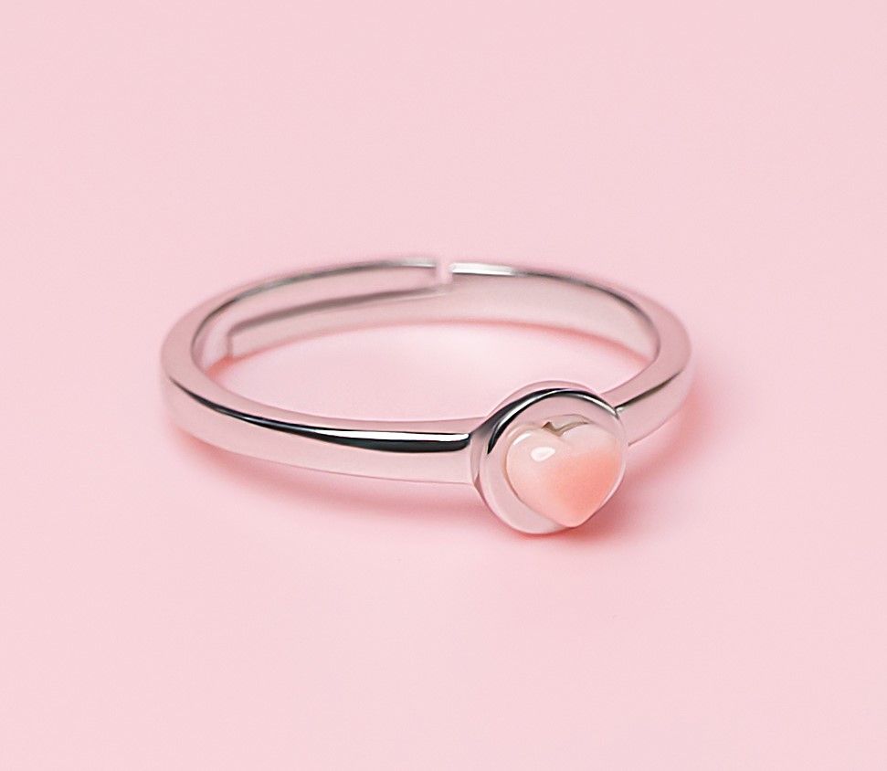 Queen Conch/SS Small Heart Ring