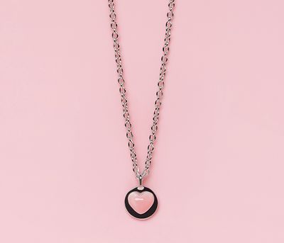 Queen Conch/SS Small Heart Necklace - 13815