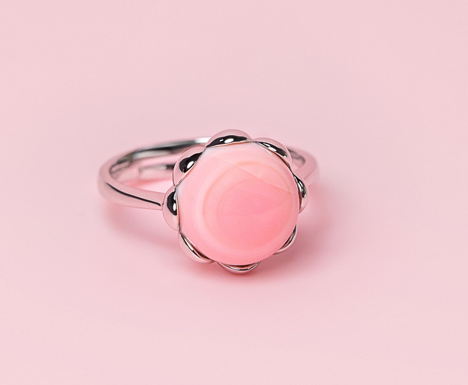 Queen Conch/SS Classic Round Ring