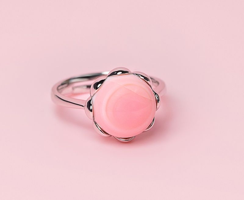 Queen Conch/SS Classic Round Ring