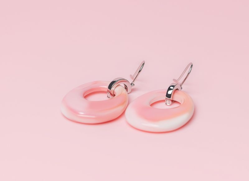 Queen Conch/SS Oval Donut Dangle Earring