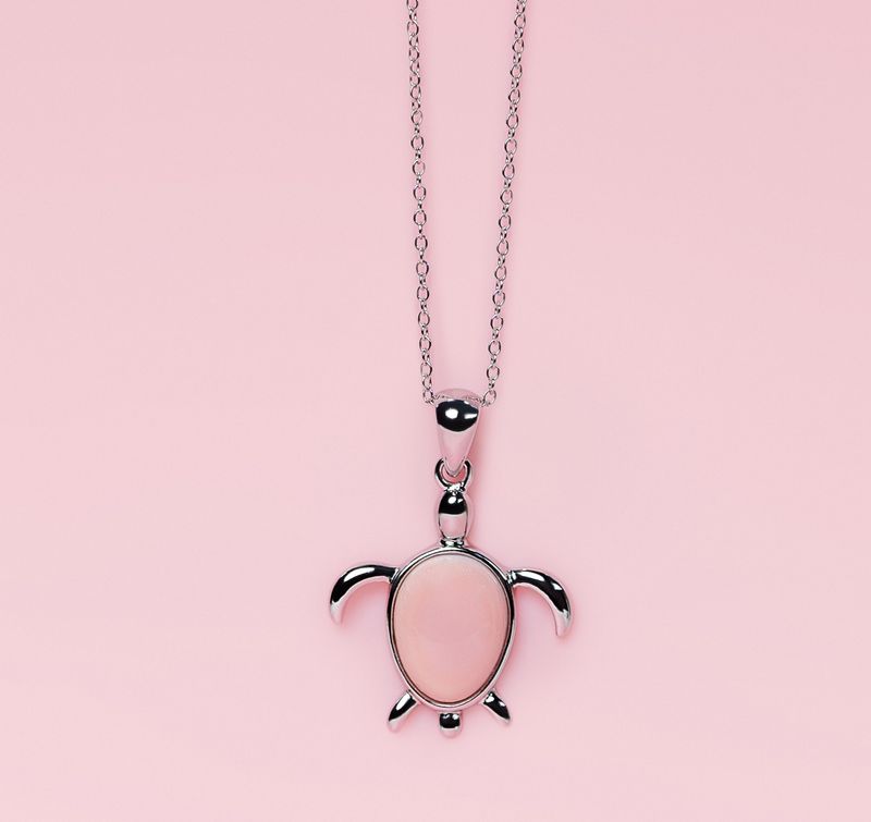 Queen Conch/SS Turtle Necklace