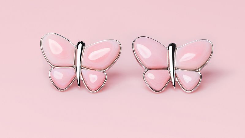 Queen Conch/SS Butterfly Earrings