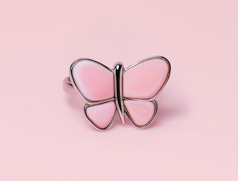 Queen Conch/SS Butterfly Ring