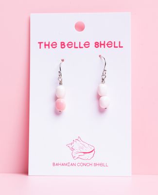 Queen Conch SS Earring - 6x8mm Double Dangle