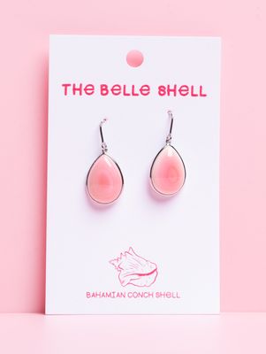 Queen Conch/SS Pear Shape Dangle Earring