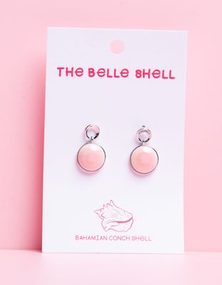 Queen Conch/Silver Circle over Conch Circle Earring