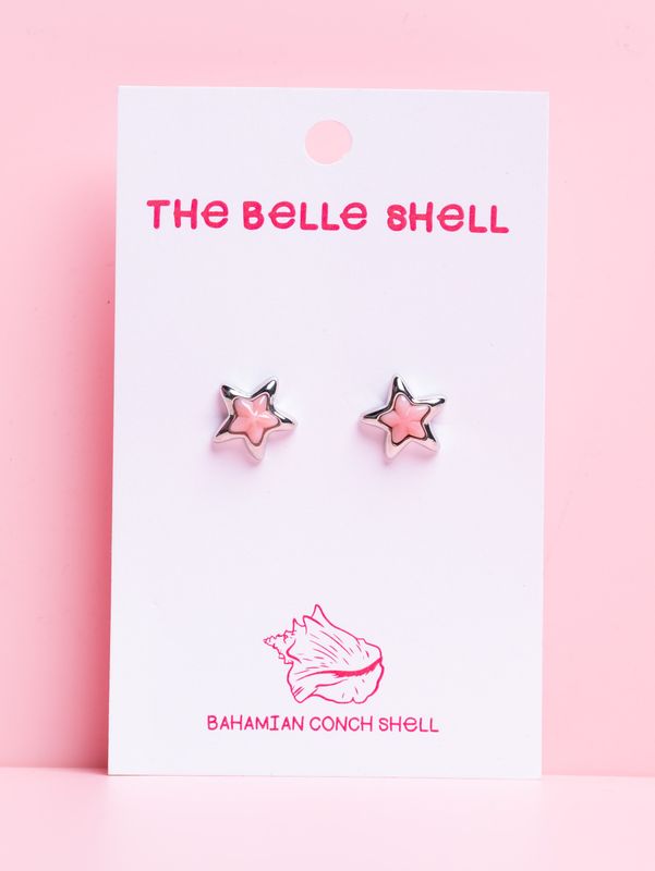 Queen Conch/SS Star Stud Earring