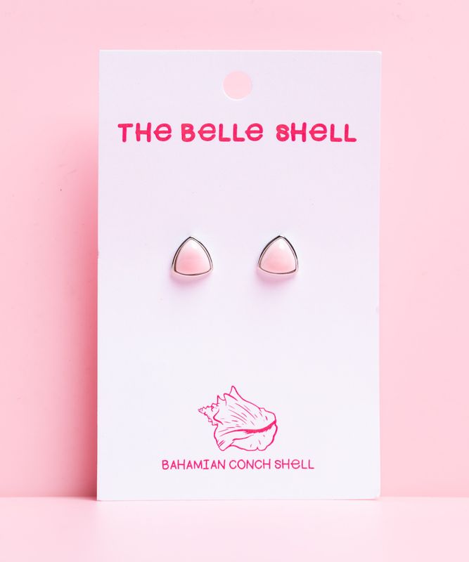 Queen Conch/SS Small Triangle Stud Earring