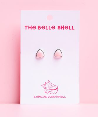 Queen Conch/SS Small Triangle Stud Earring