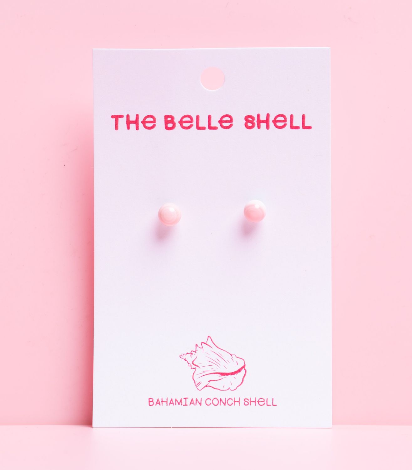 Queen Conch SS 6MM Stud Earring