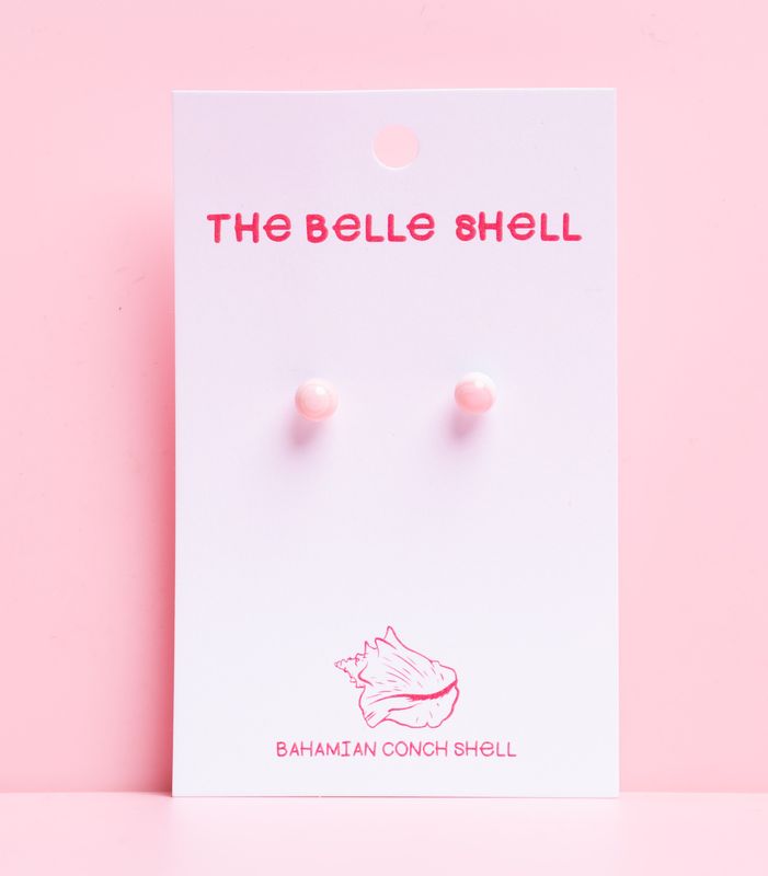 Queen Conch SS 6MM Stud Earring