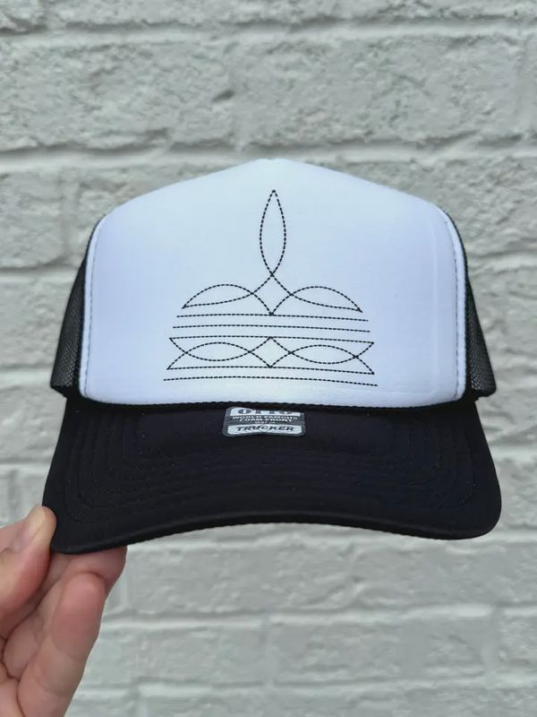 Boot Pattern Trucker Hat