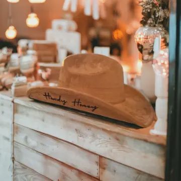 Howdy Honey Burnt Cowboy Hat