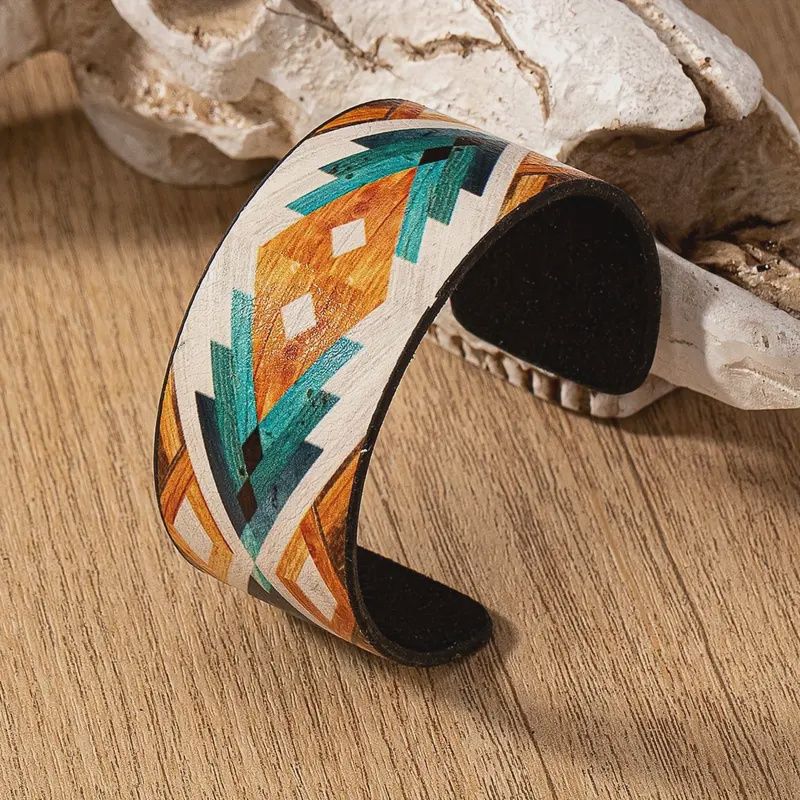 Colorful Leather Cuff