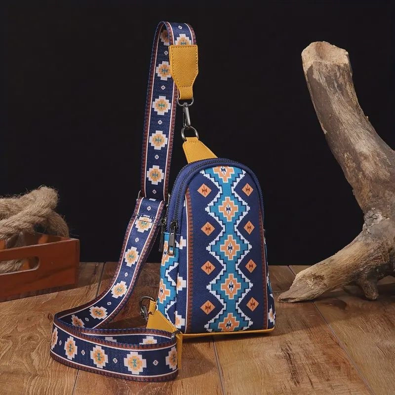 Dark Blue Western Sling Bag