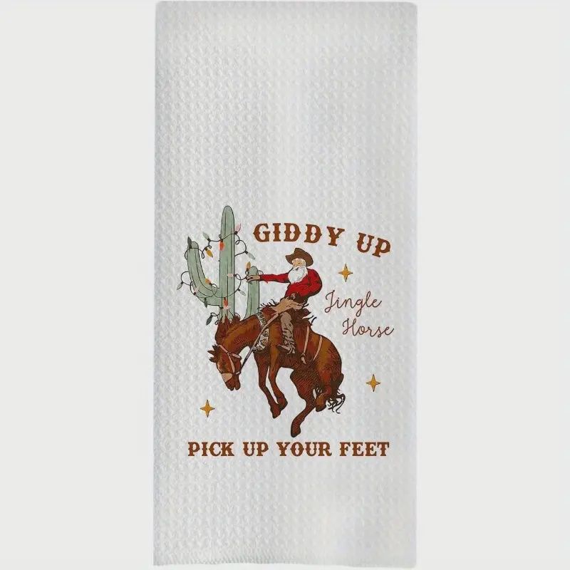 Jingle Horse Dish Towel