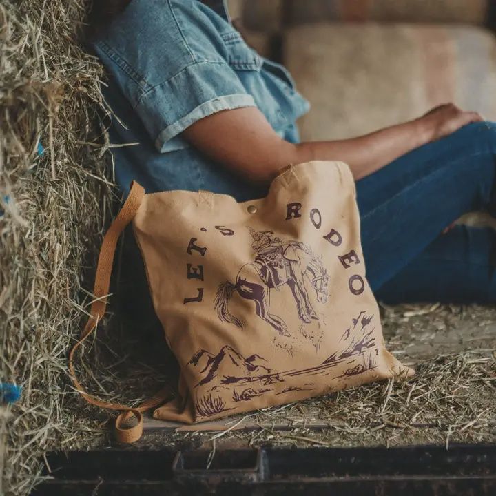 Let&#39;s Rodeo Canvas Tote Bag