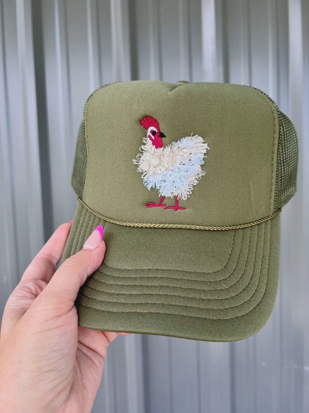 Chicken Embroidered