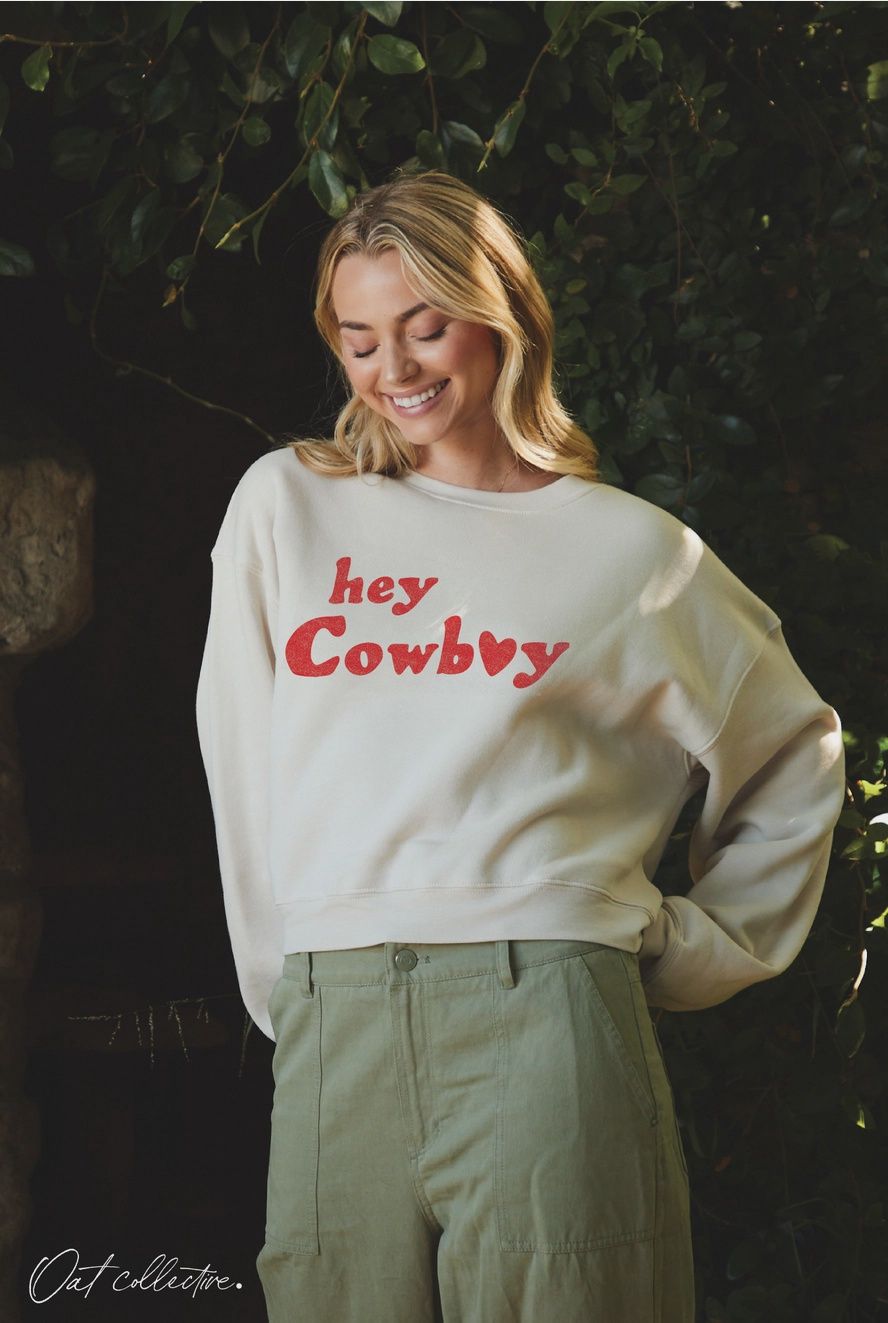 Hey Cowboy Mid Graphic Sweatshirt