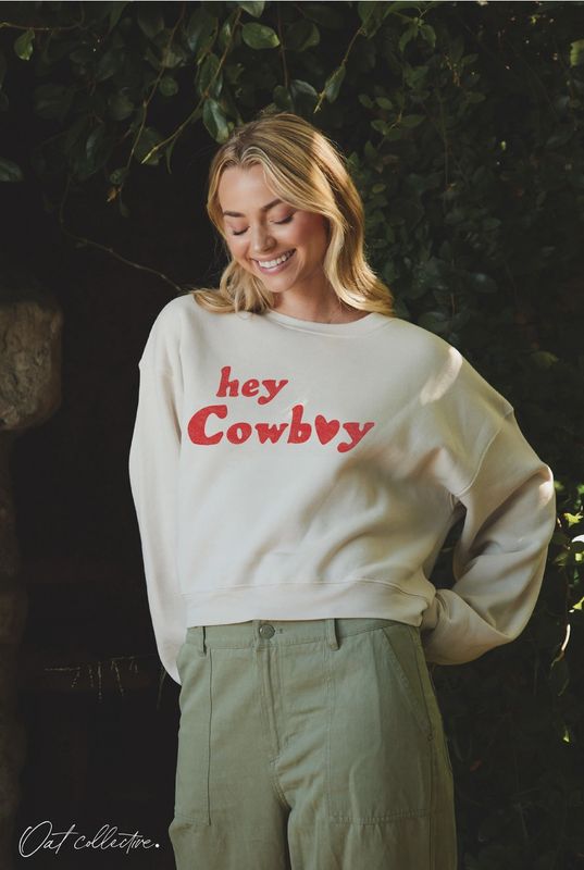 Hey Cowboy Mid Graphic Sweatshirt
