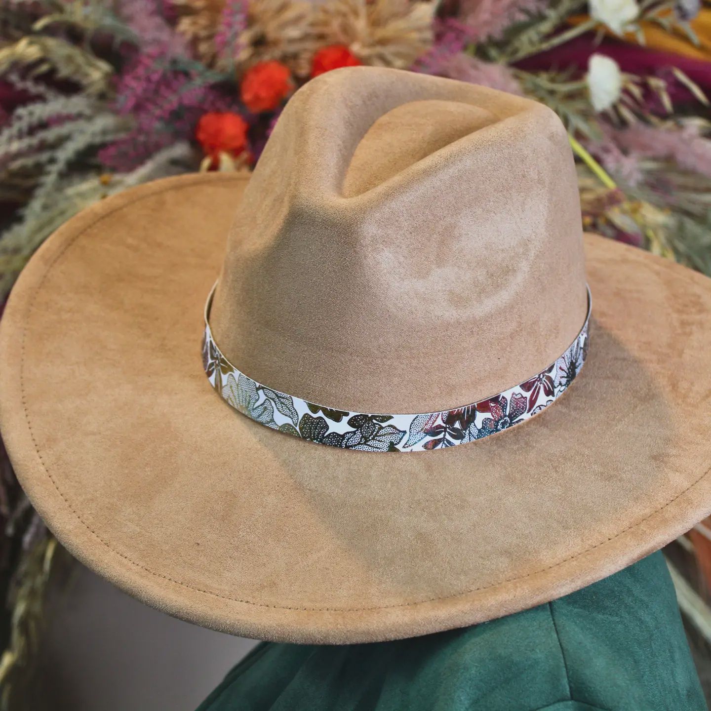 Metallic Printed Vegan Leather Adjustable