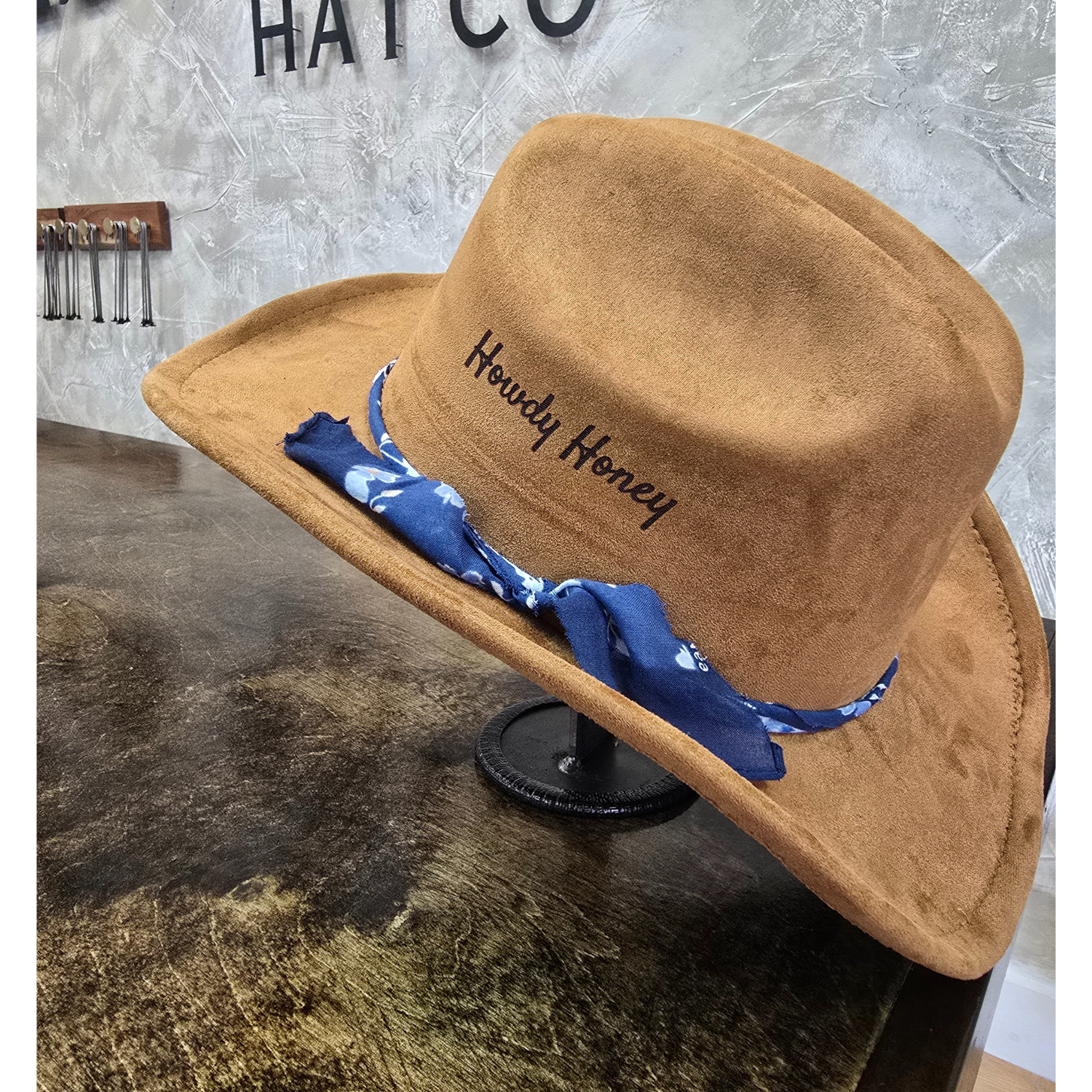 Holiday Hat Party - November 23rd 4pm - 6pm, Items: Suede Hat