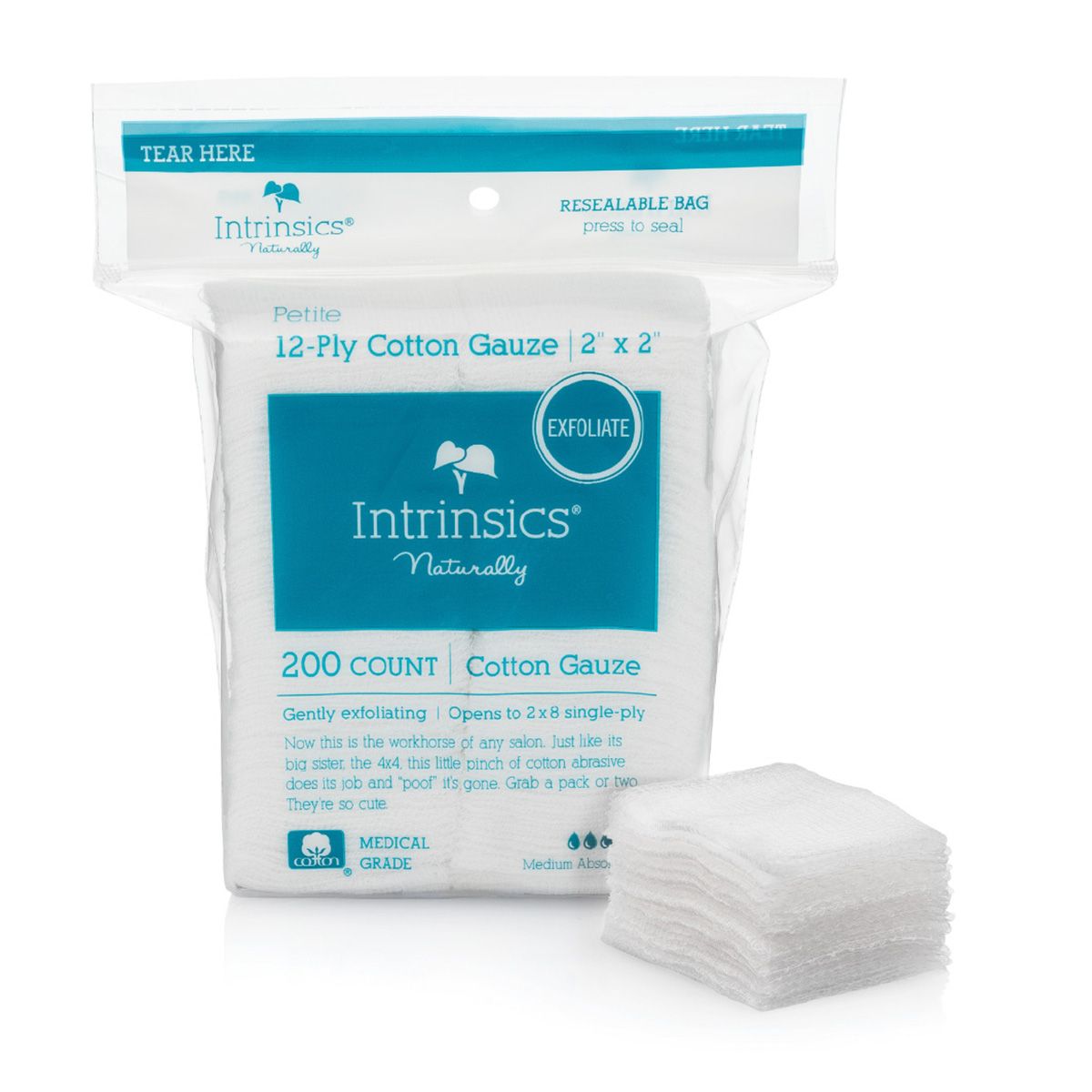 INTRINSICS 12ply COTTON GAUZE 200-CT